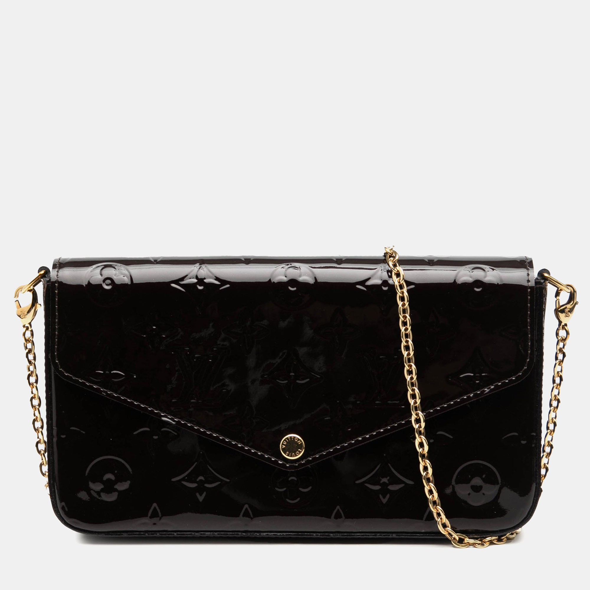 

Louis Vuitton Purple Monogram Vernis Pochette Felicie