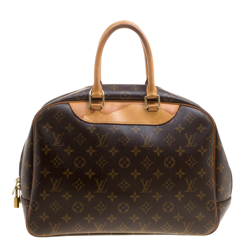 Deauville cloth bag Louis Vuitton Black in Cloth - 21610223