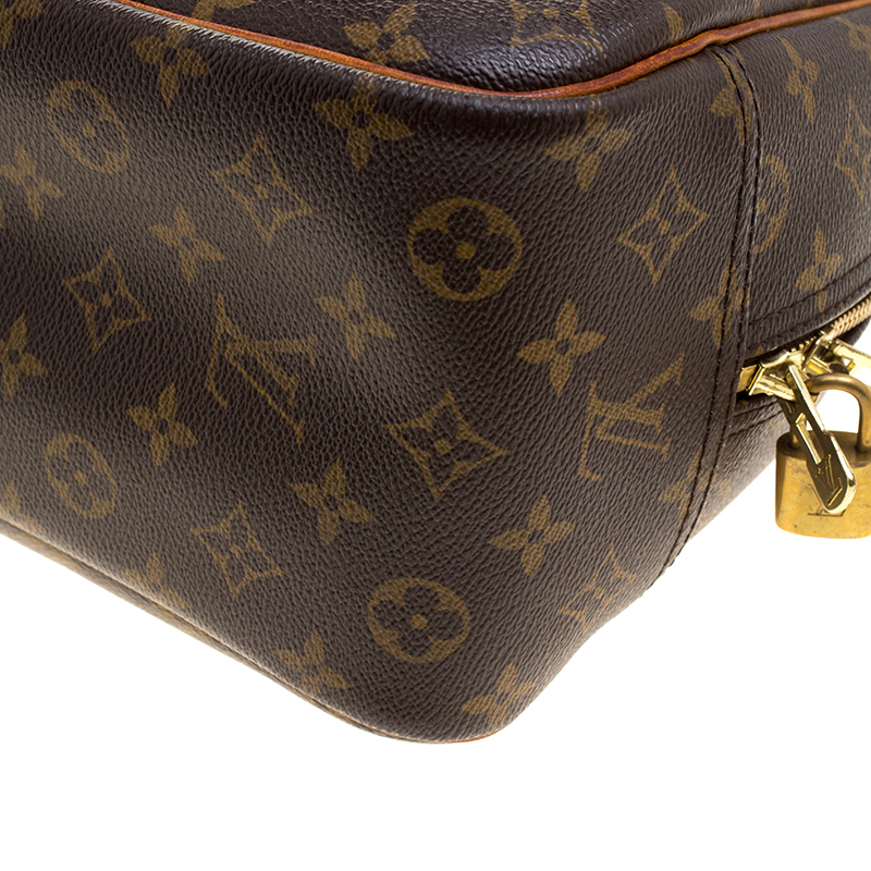 Deauville cloth handbag Louis Vuitton Brown in Cloth - 27477643