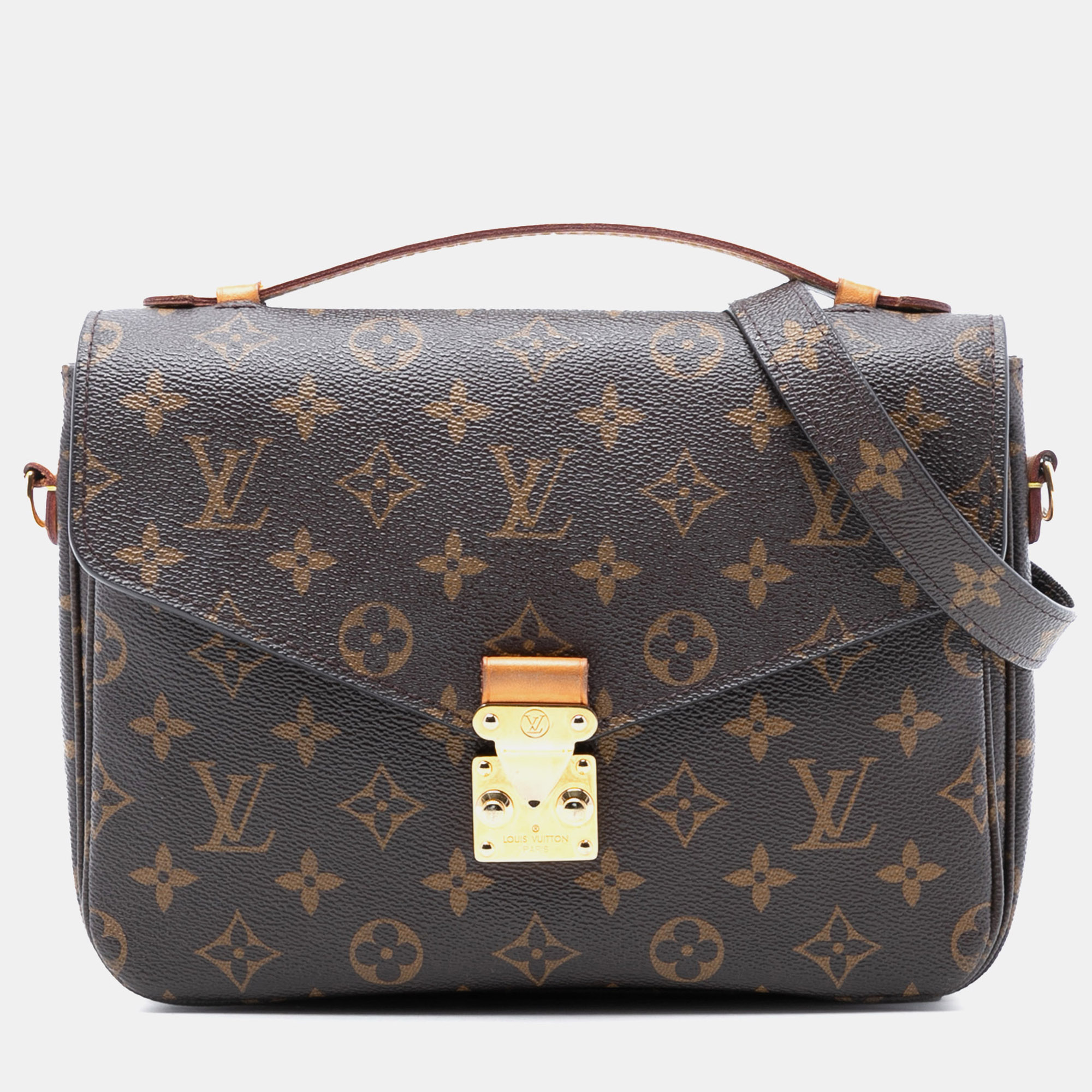 

Louis Vuitton Brown Monogram Pochette Metis