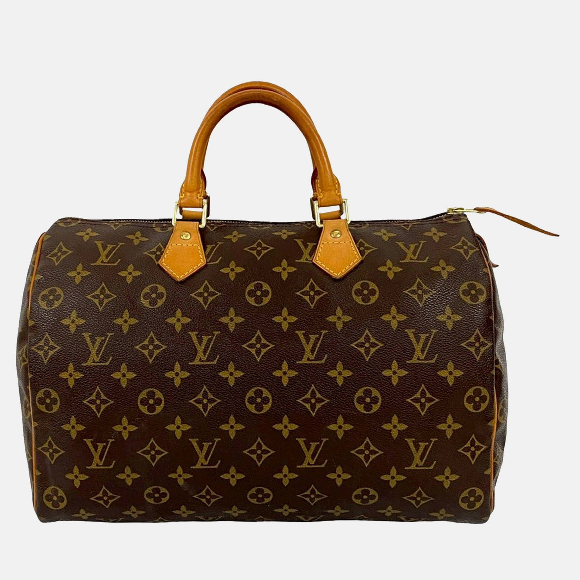 

Louis Vuitton Brown Monogram Speedy 35