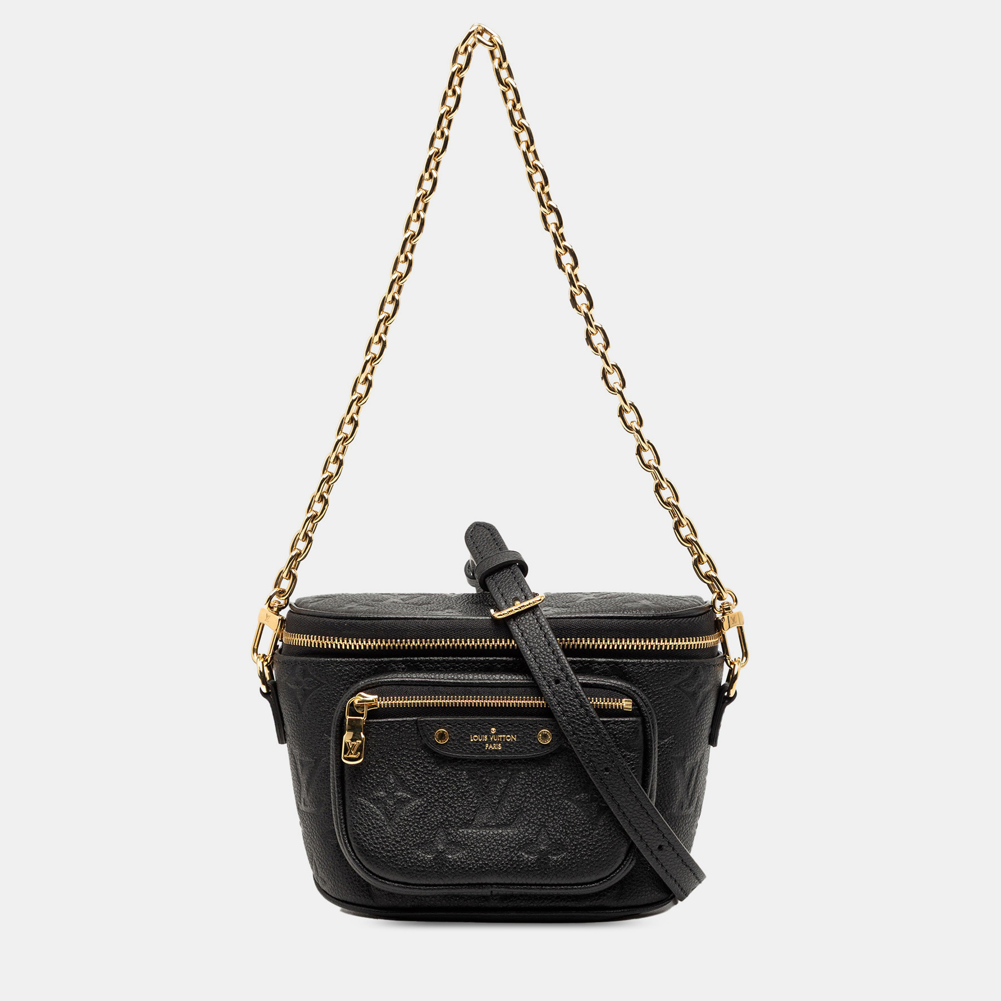 

Louis Vuitton Black Monogram Empreinte Mini Bumbag