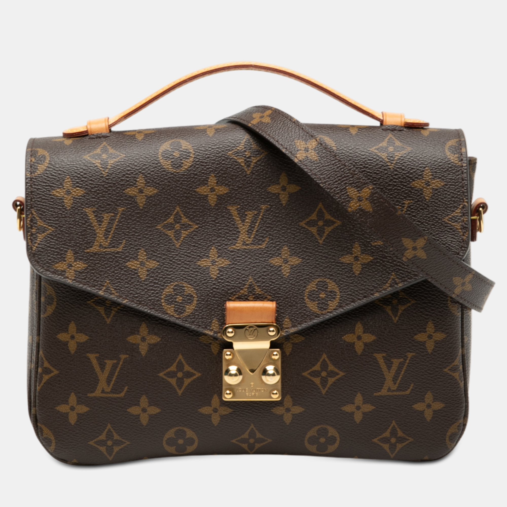 

Louis Vuitton Brown Monogram Pochette Metis