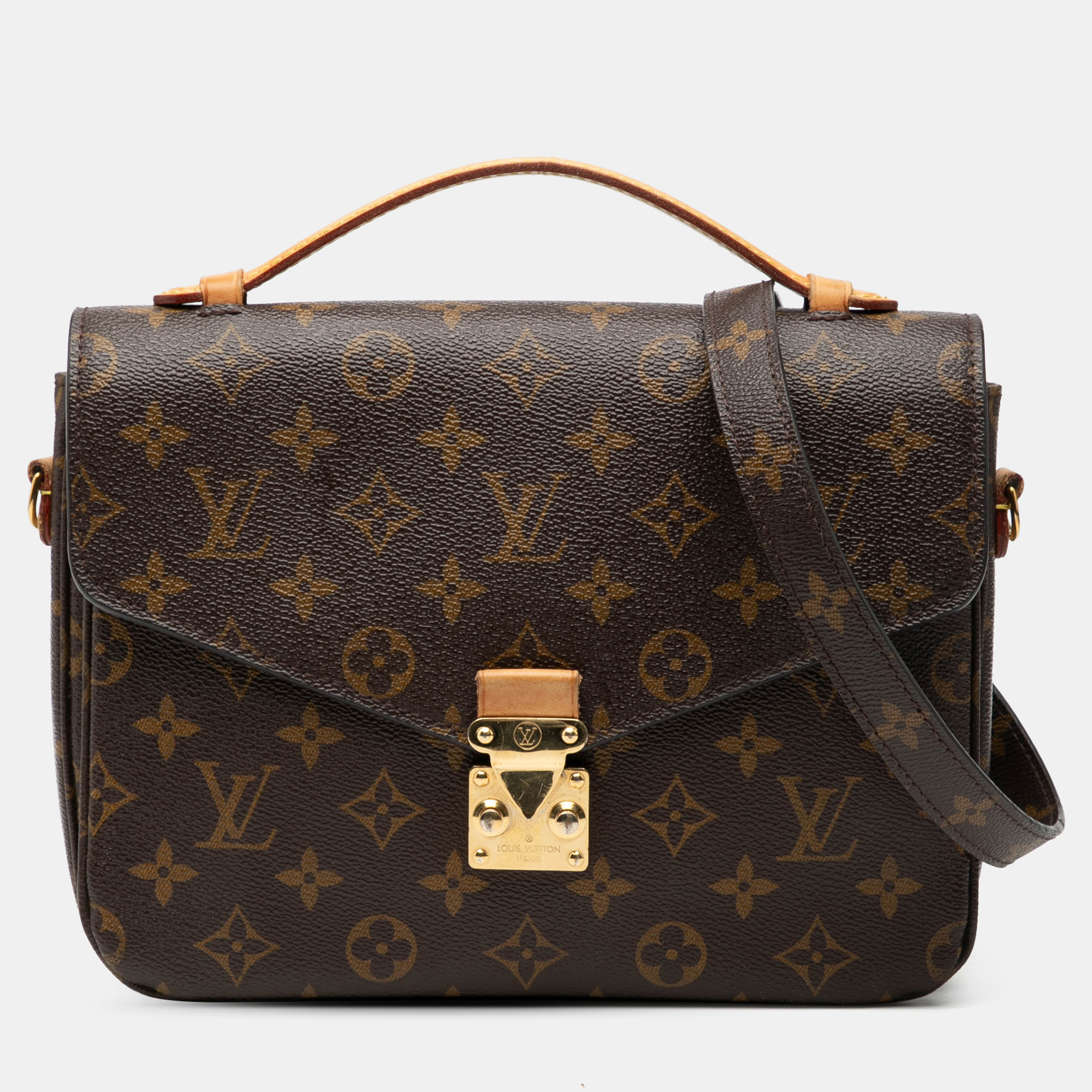 

Louis Vuitton Brown Monogram Pochette Metis