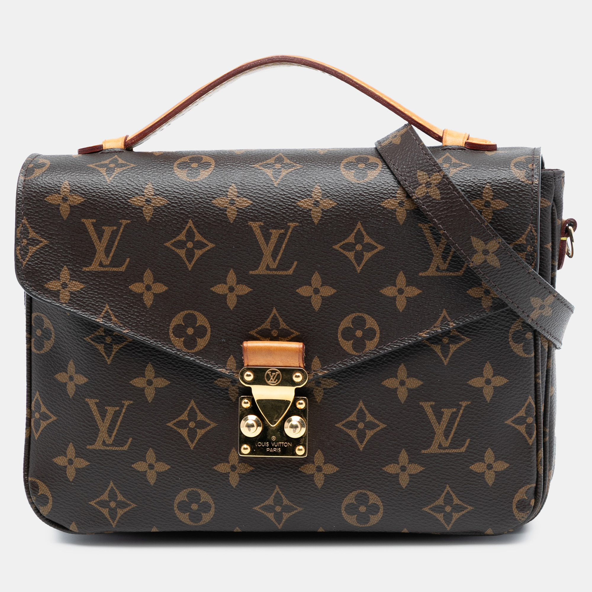 

Louis Vuitton Brown Monogram Pochette Metis