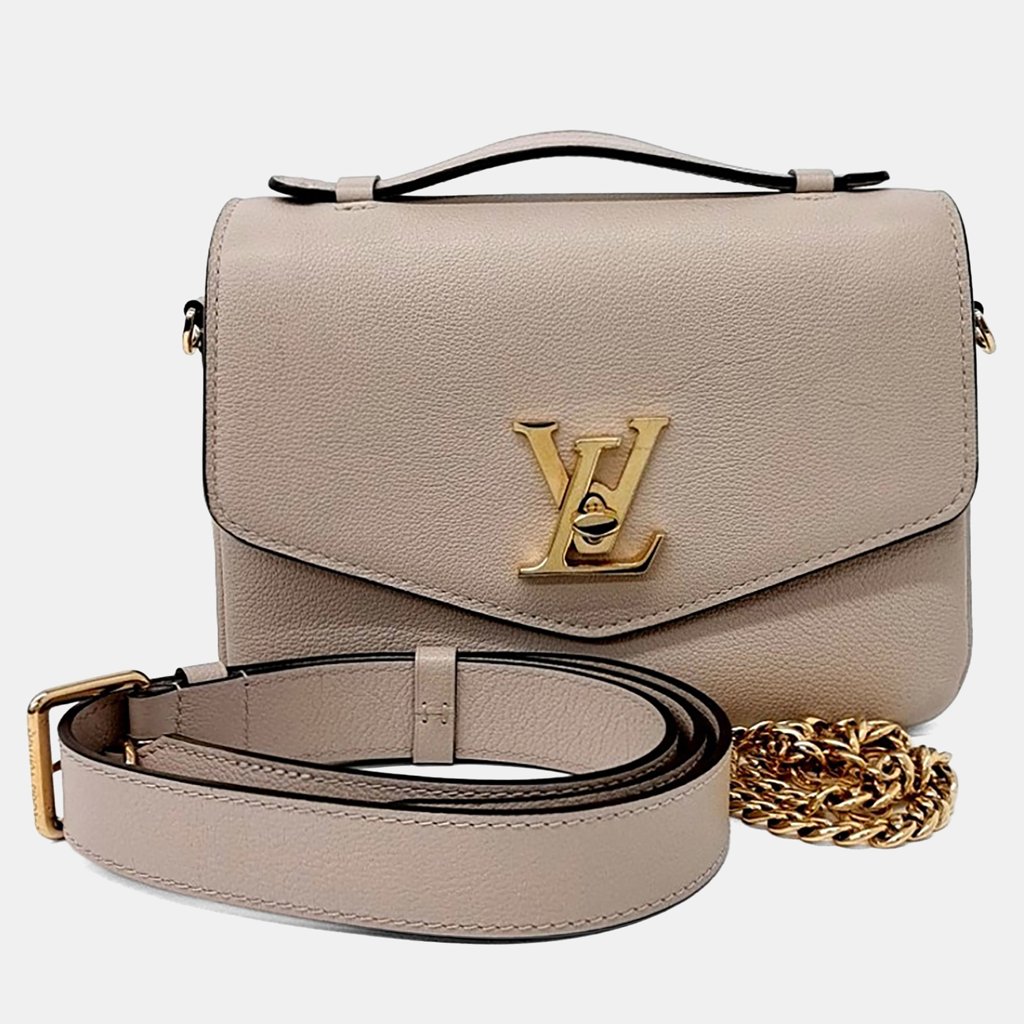 

Louis Vuitton Beige Leather Lockme Oxford Bag