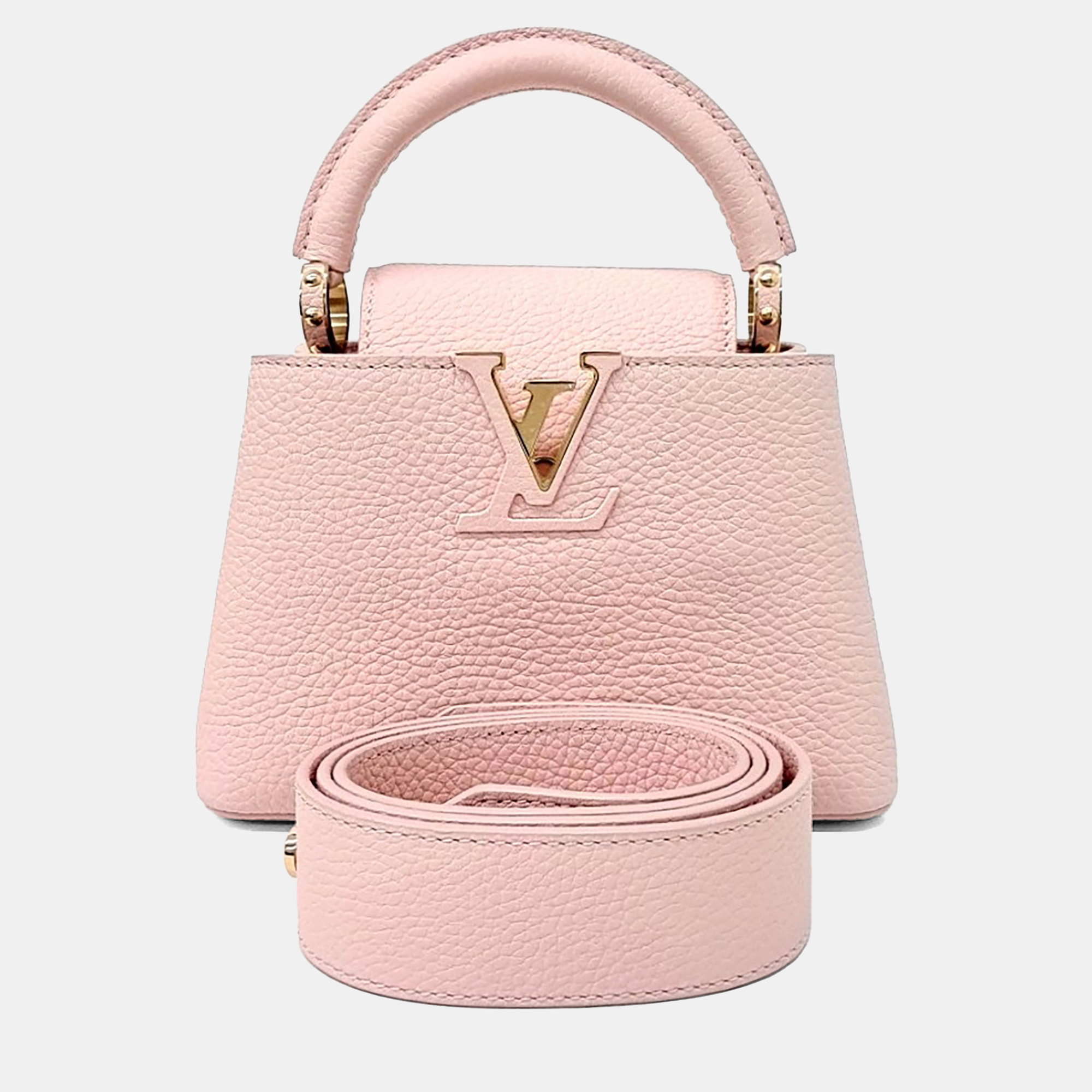 

Louis Vuitton Pink Leather Capucines Mini