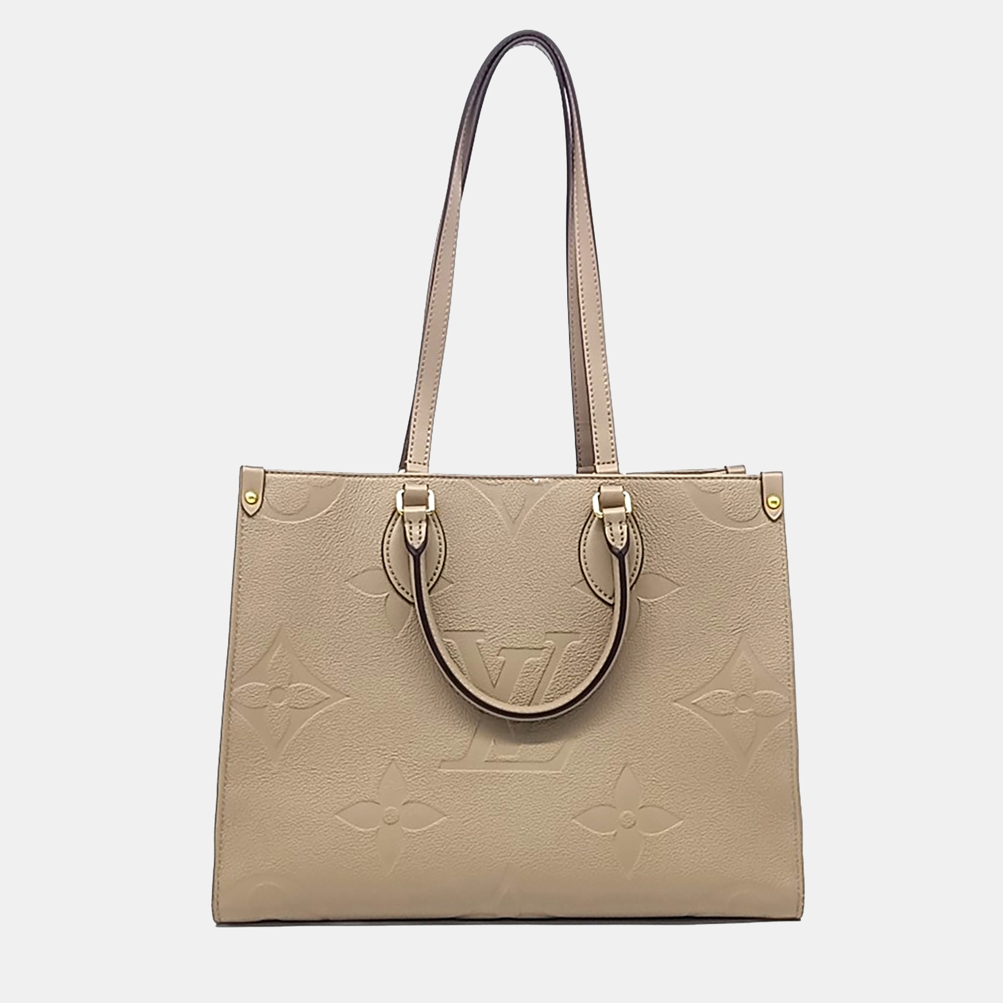 

Louis Vuitton Beige Leather Empreinte On the Go MM