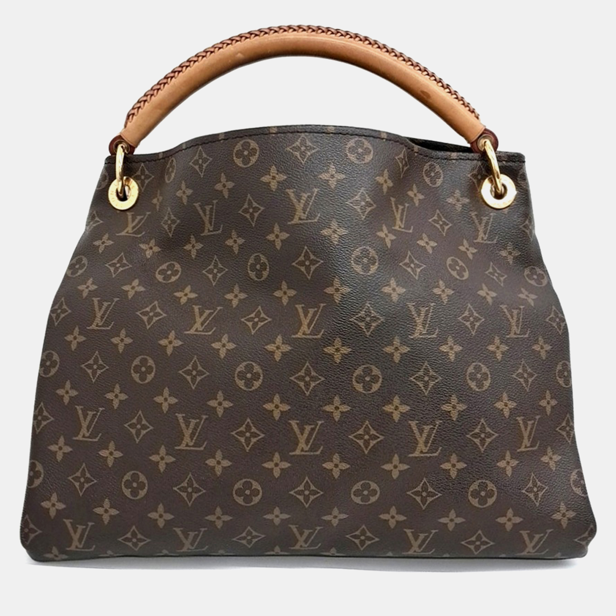

Louis Vuitton Brown Coated Canvas Atchi MM