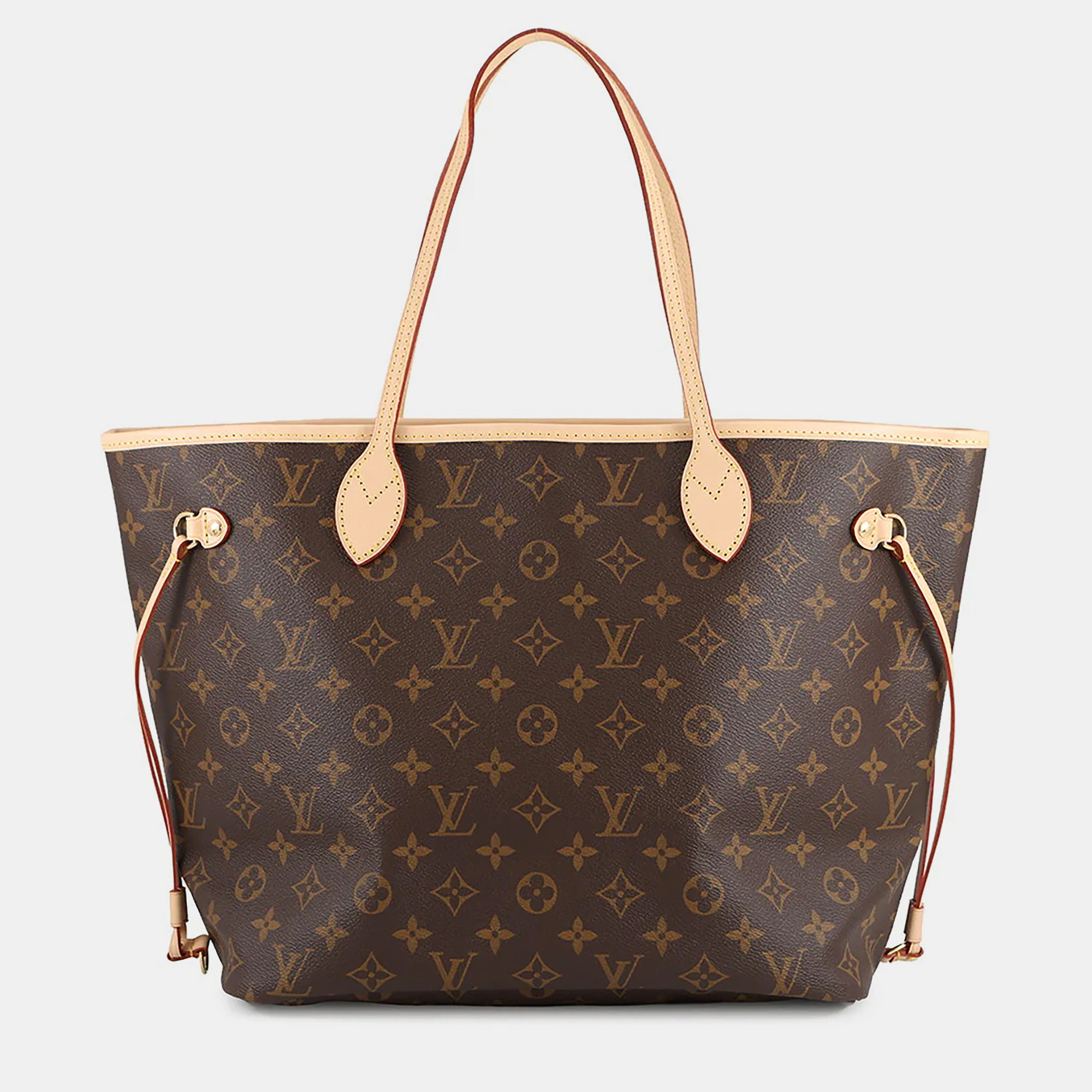 

Louis Vuitton Neverfull Rose Beige Monogram Size Mm, Brown