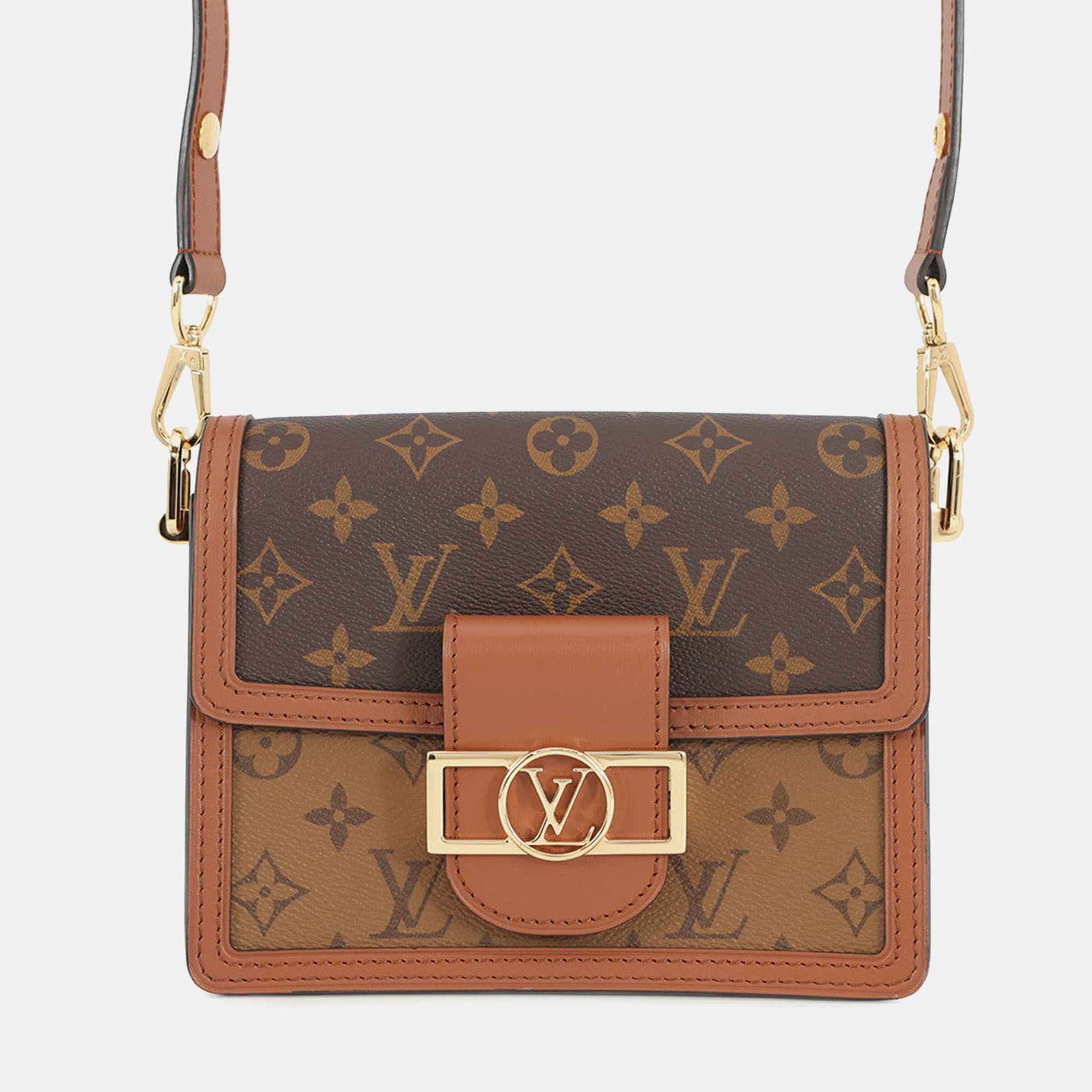 

Louis Vuitton Dauphine Mini Noir Monogram Reverse Canvas Size Mini, Black