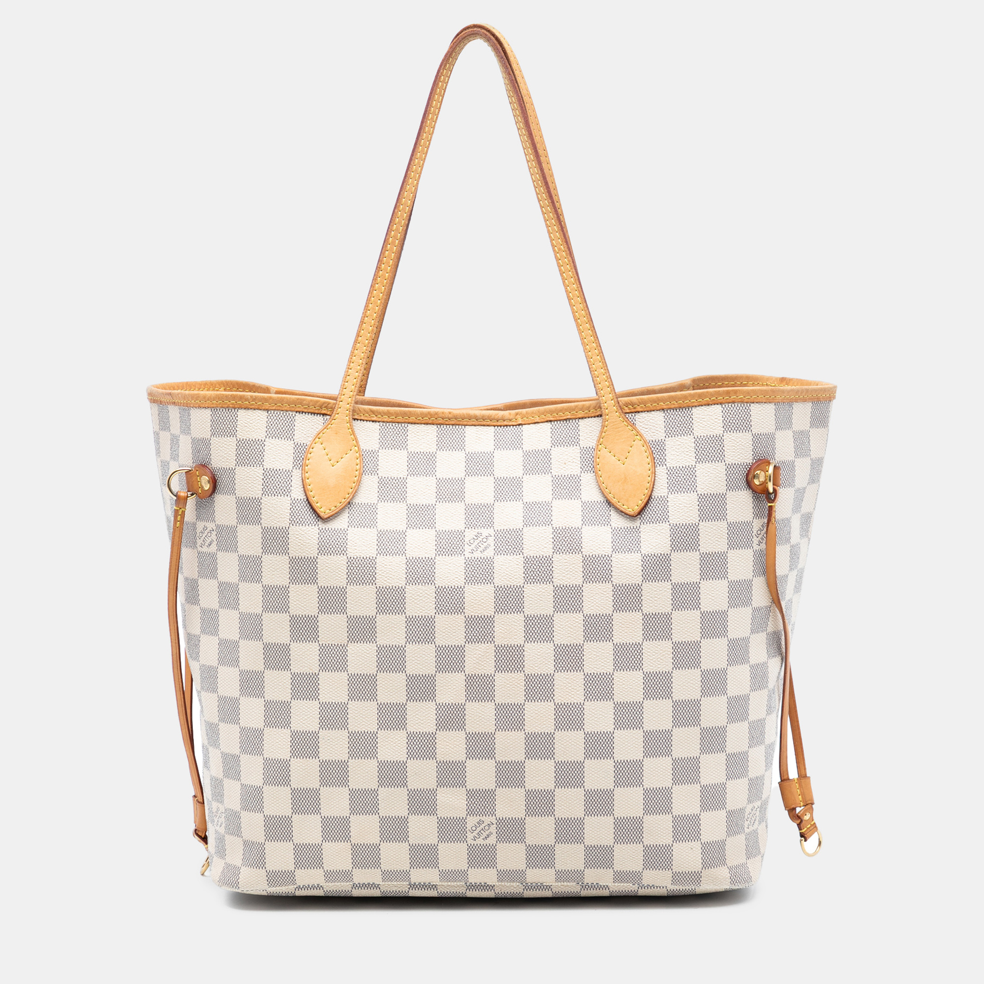 

Louis Vuitton White Damier Azur Neverfull MM