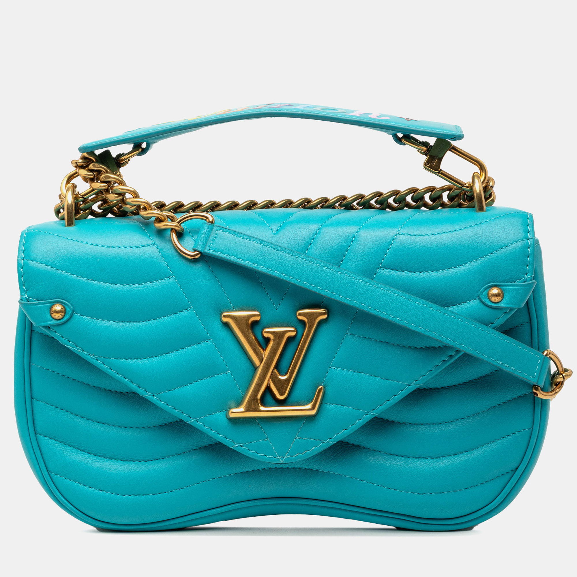

Louis Vuitton Blue New Wave Chain Bag MM