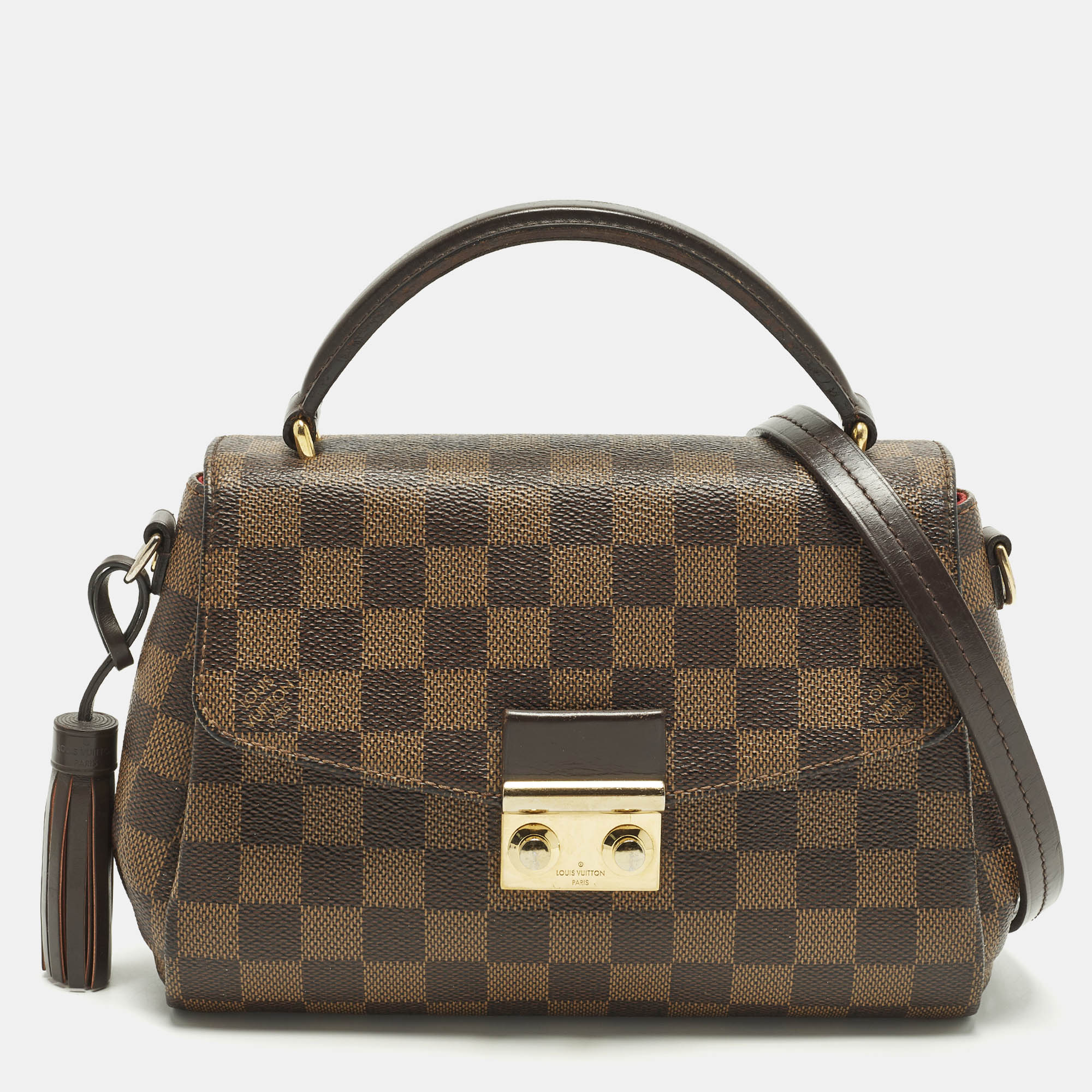 

Louis Vuitton Croisette Damier Ebene Canvas Bag, Brown