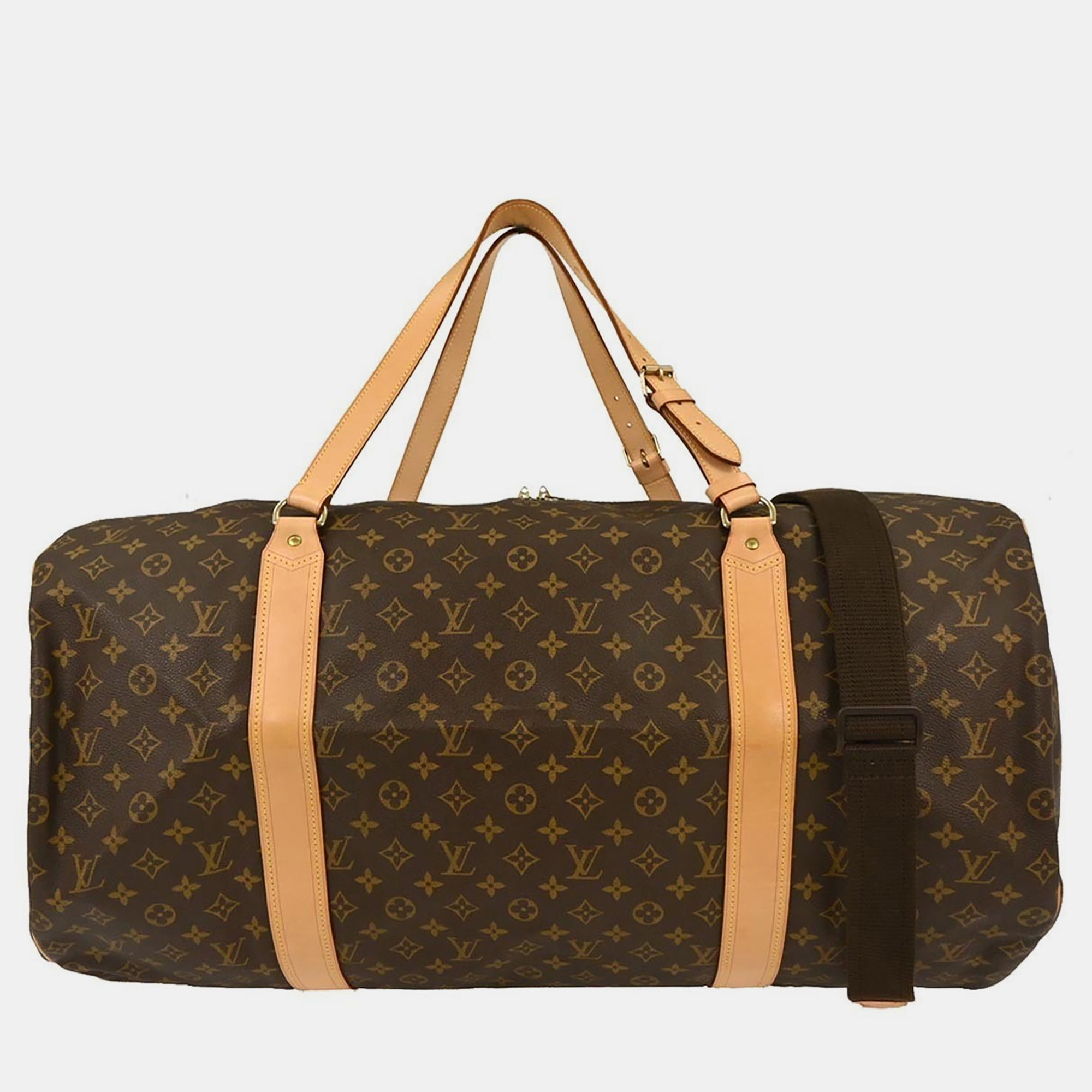 

Louis Vuitton Monogram Sac Polochon 2way Duffle Bag, Brown