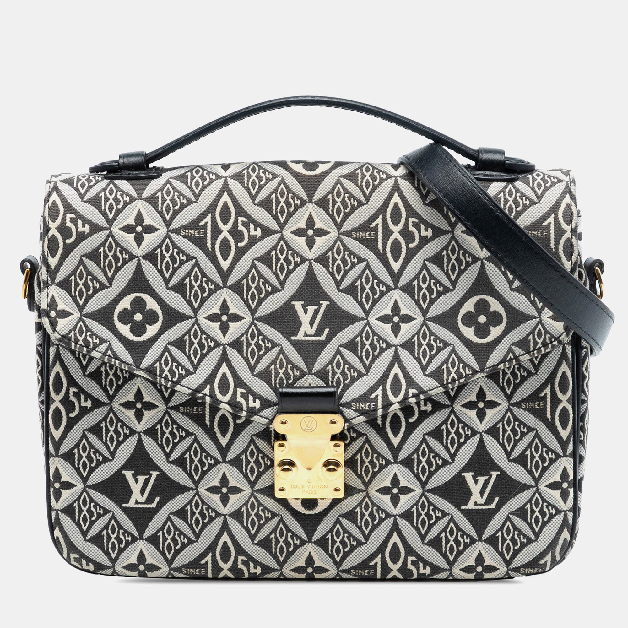 

Louis Vuitton Black Monogram Jacquard Since 1854 Pochette Metis