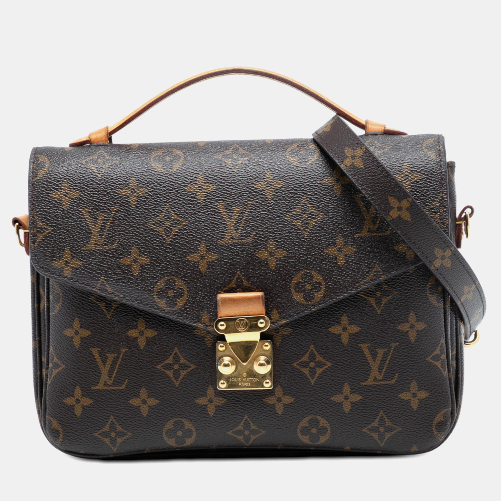 

Louis Vuitton Brown Monogram Pochette Metis