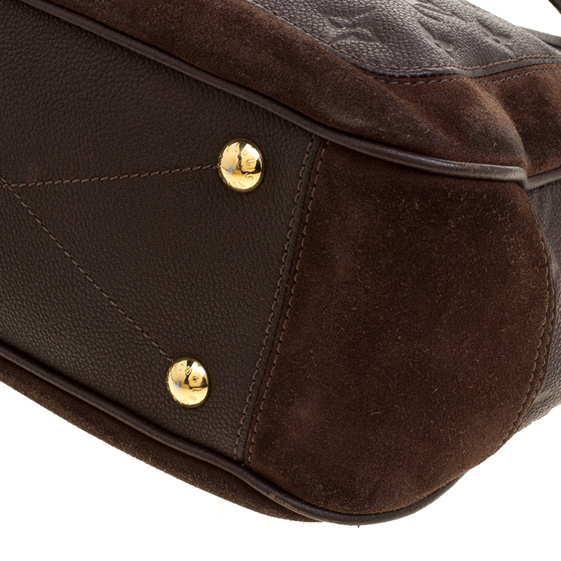 Louis Vuitton Audacieuse Handbag Monogram Empreinte Leather MM Brown 1774051