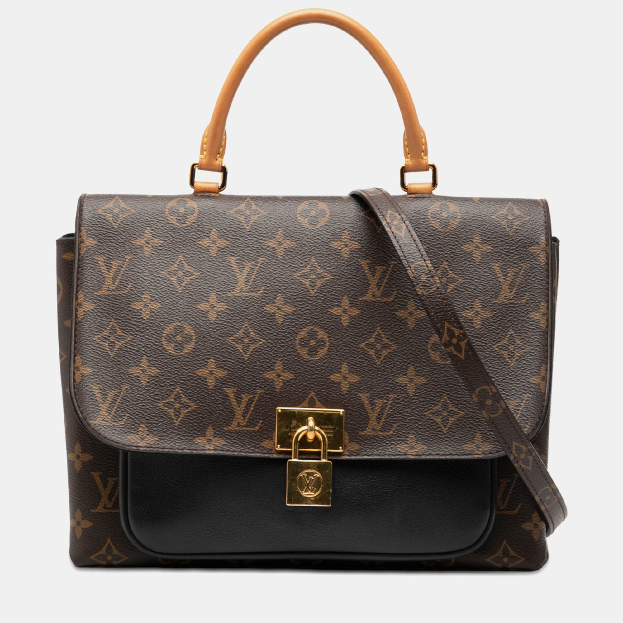 

Louis Vuitton Black Brown Monogram Marignan