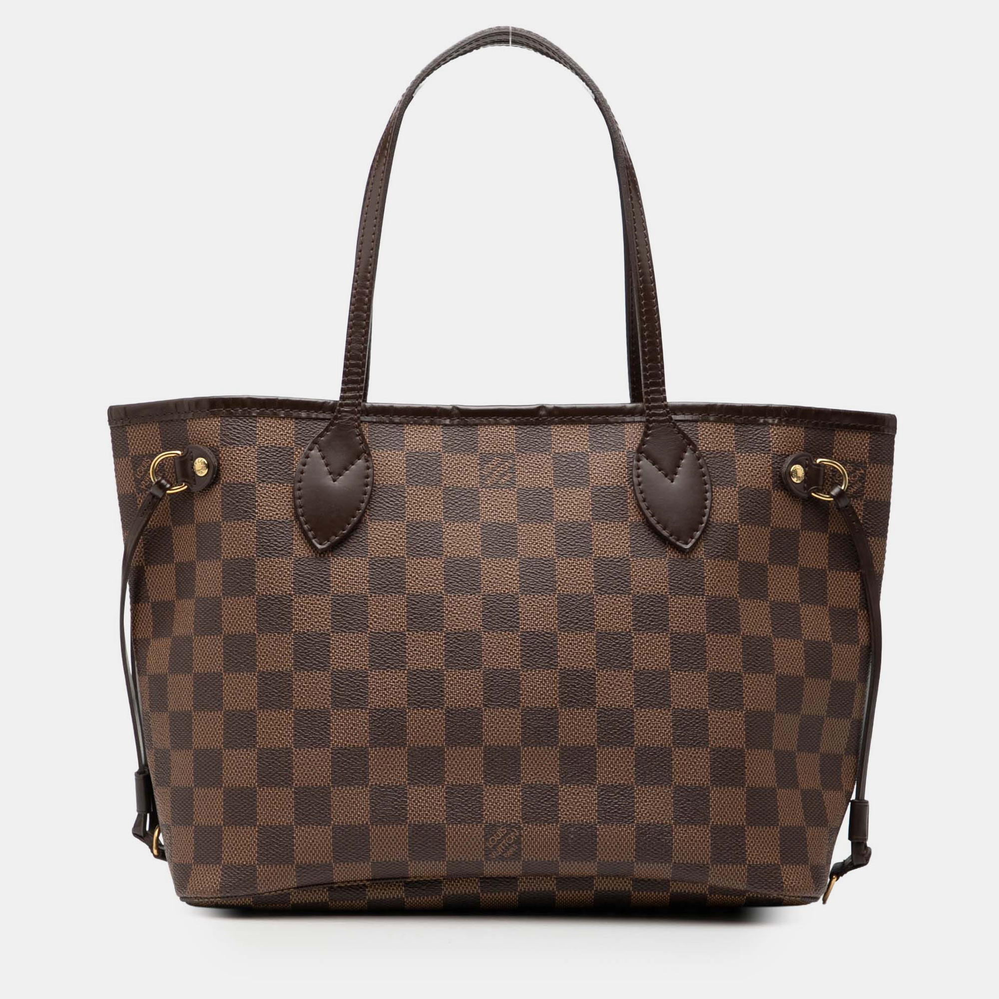 

Louis Vuitton Brown Damier Ebene Neverfull PM