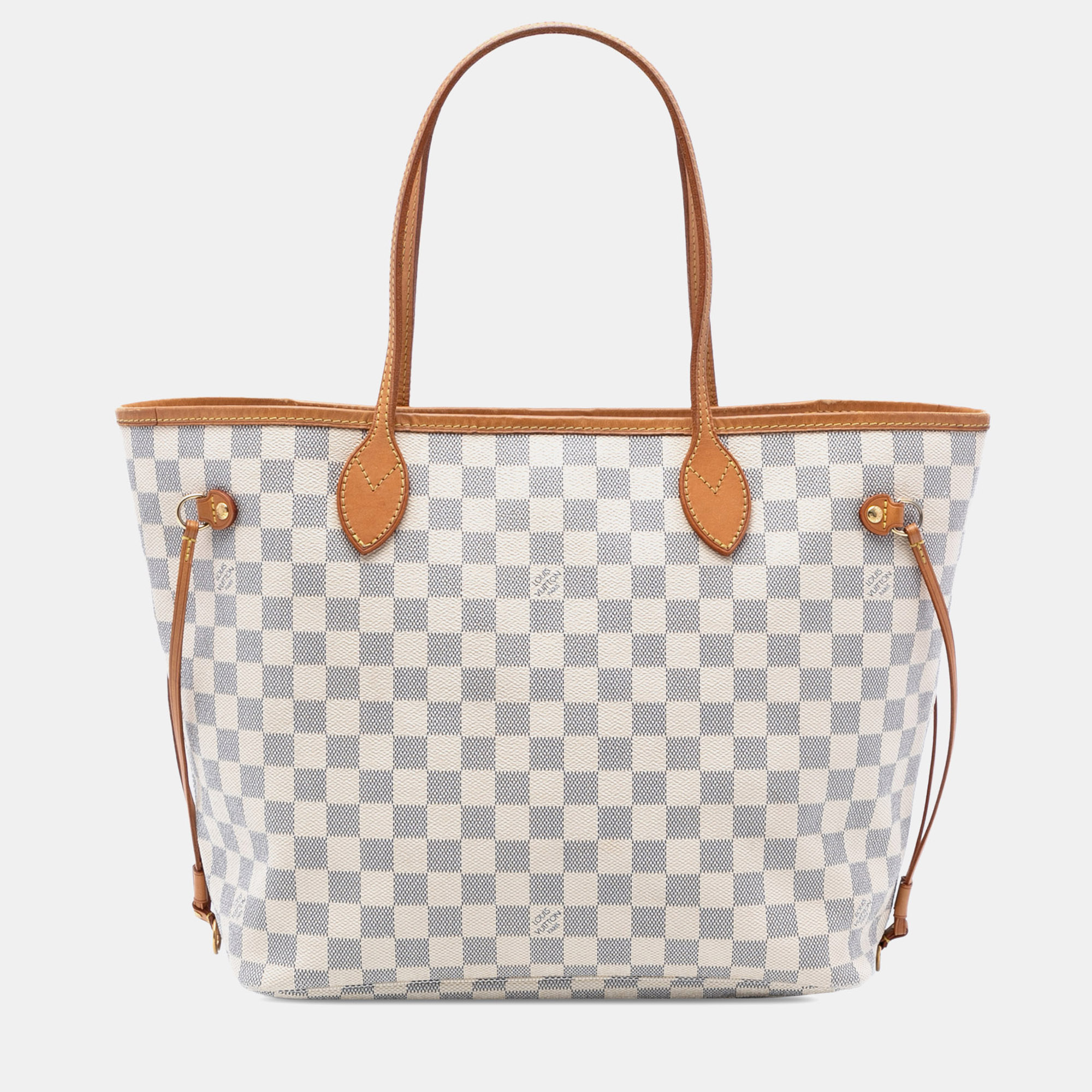 

Louis Vuitton White Damier Azur Neverfull MM