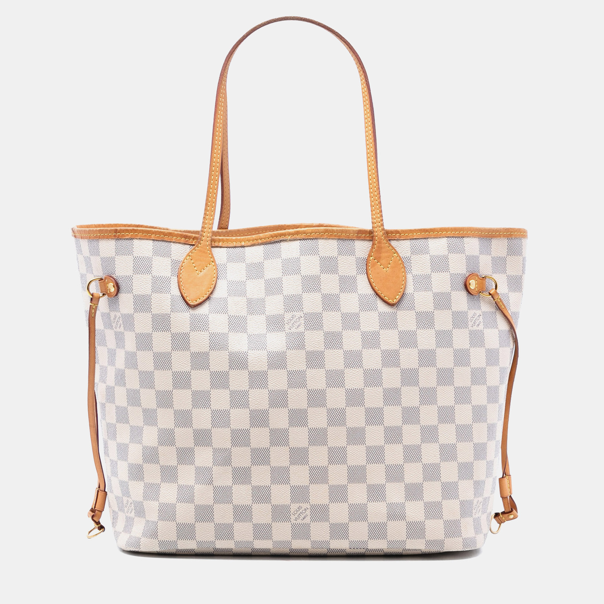 

Louis Vuitton White Damier Azur Neverfull MM