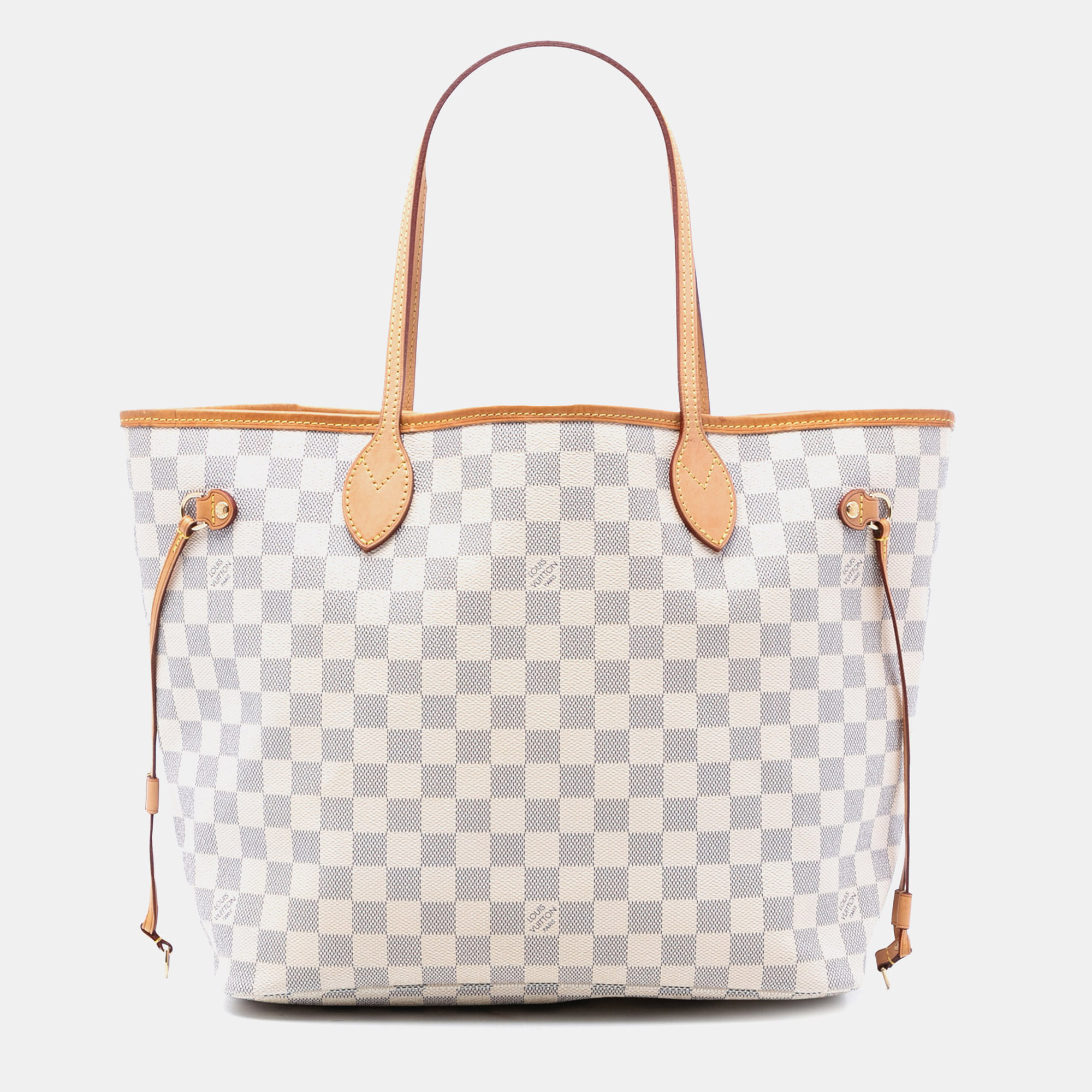 

Louis Vuitton White Damier Azur Neverfull MM