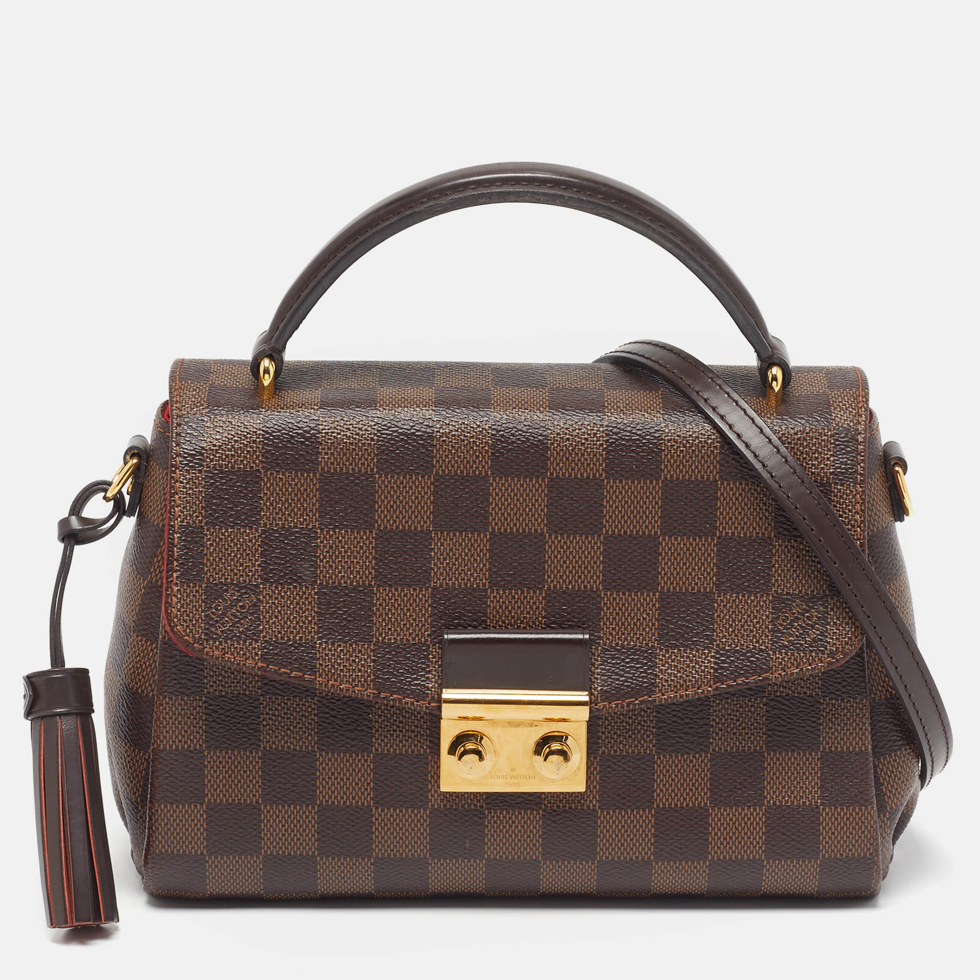 

Louis Vuitton Croisette Damier Ebene Canvas Bag, Brown