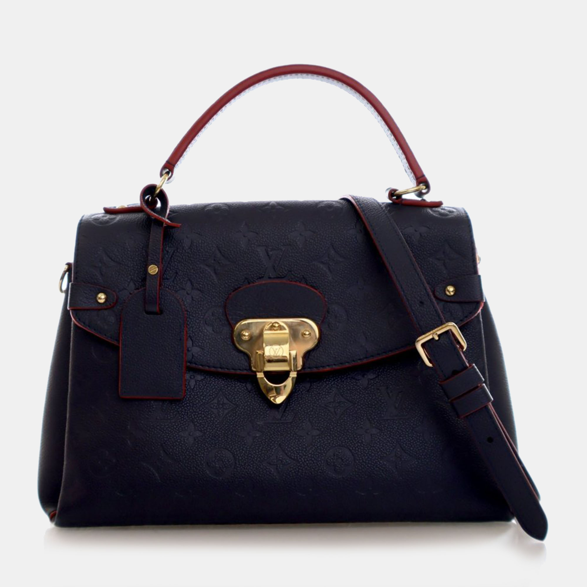 

Louis Vuitton Monogram Empreinte Georges MM Top Handle Bag, Blue