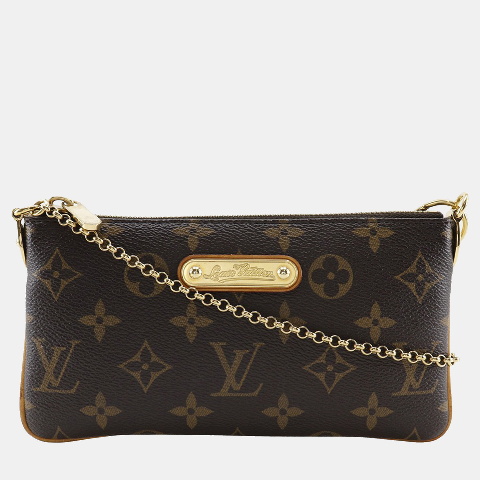 

Louis Vuitton Brown Monogram Pochette Milla MM