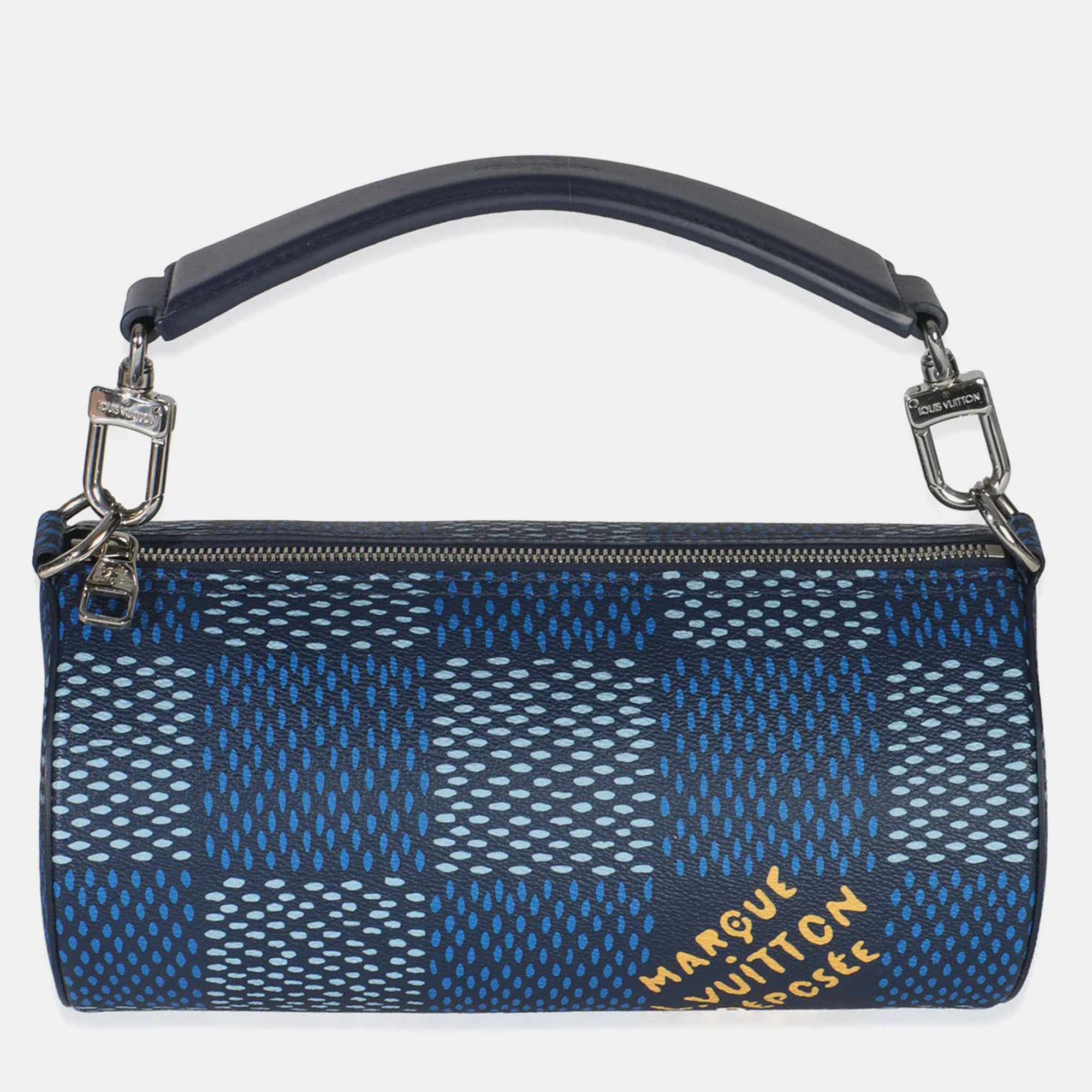 

Louis Vuitton Soft Polochon PM Damier Heritage Canvas Duffel Bag, Blue