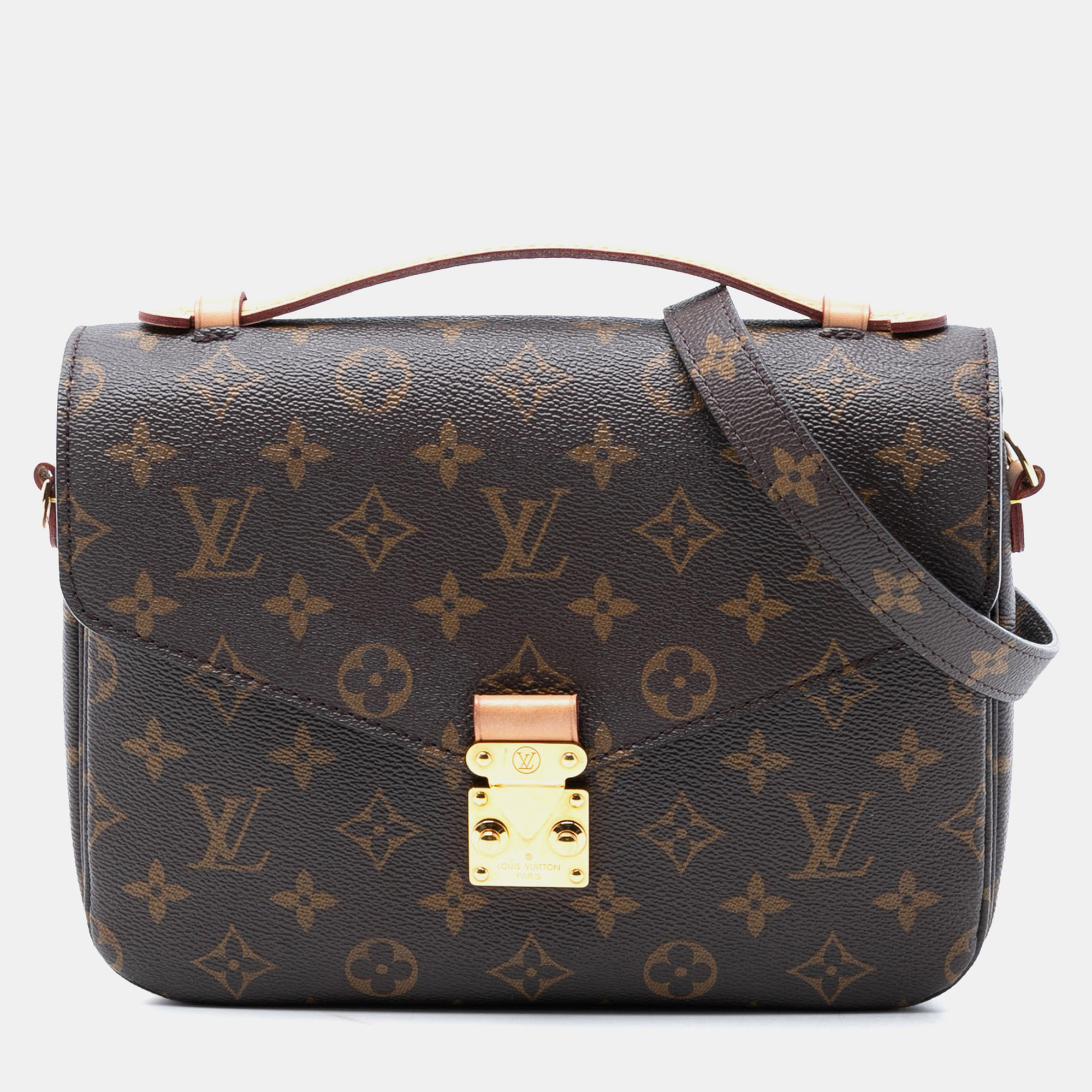 

Louis Vuitton Brown Monogram Pochette Metis