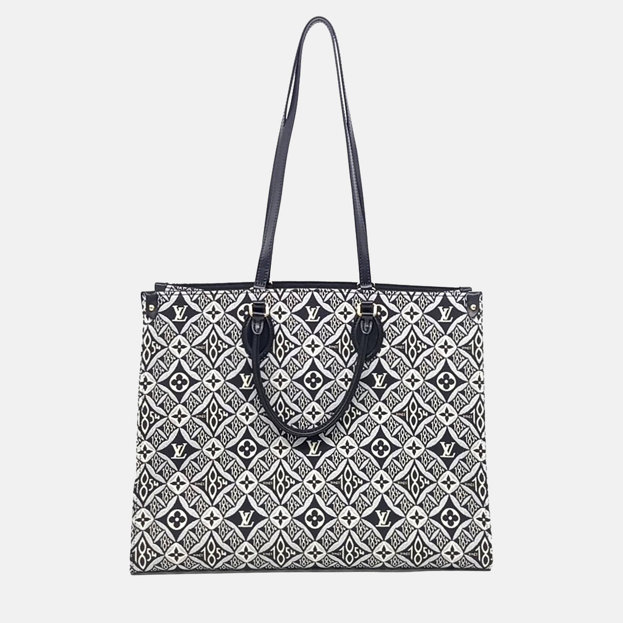 

Louis Vuitton Black/White Canvas 1854 On the Go GM