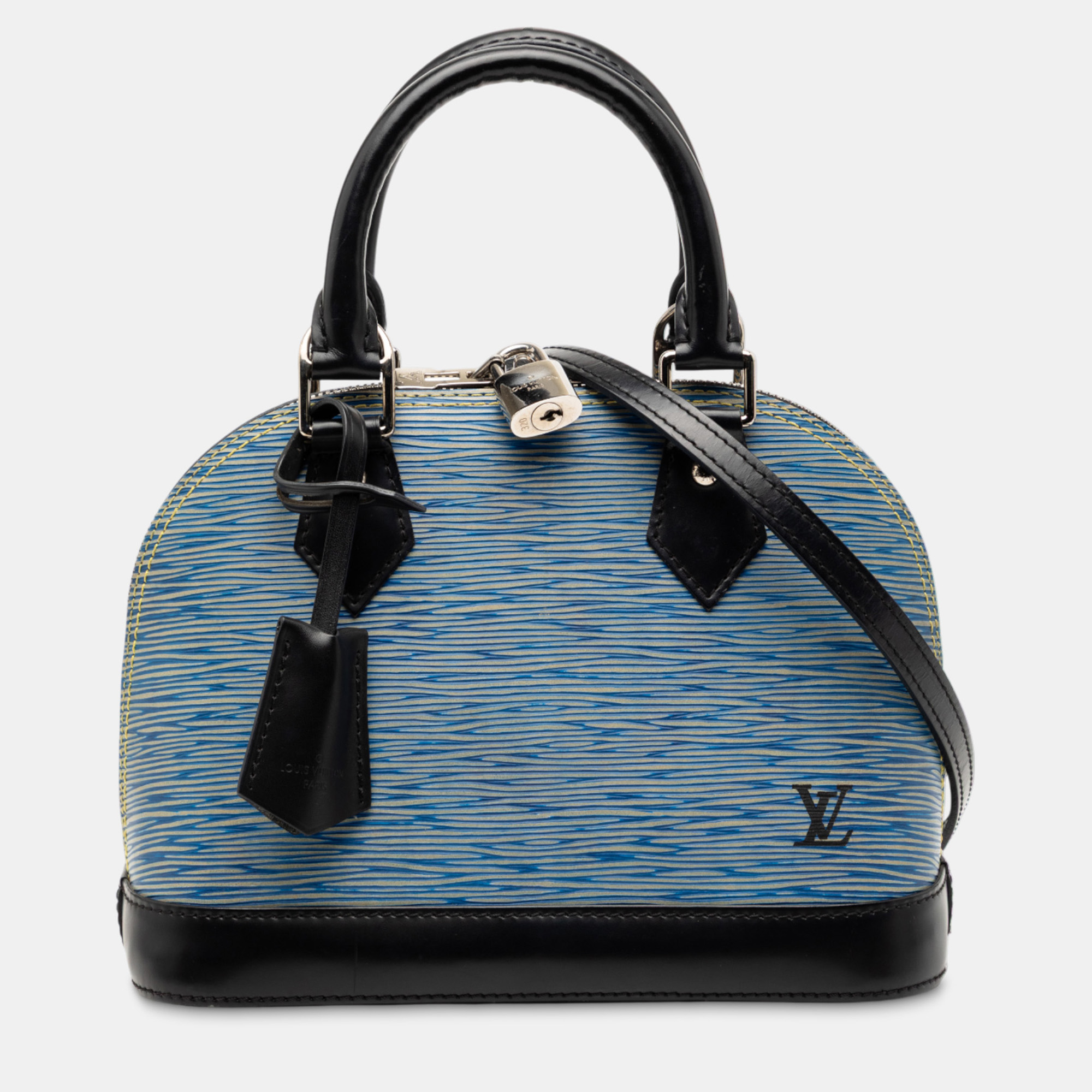 

Louis Vuitton Blue Epi Denim Alma BB