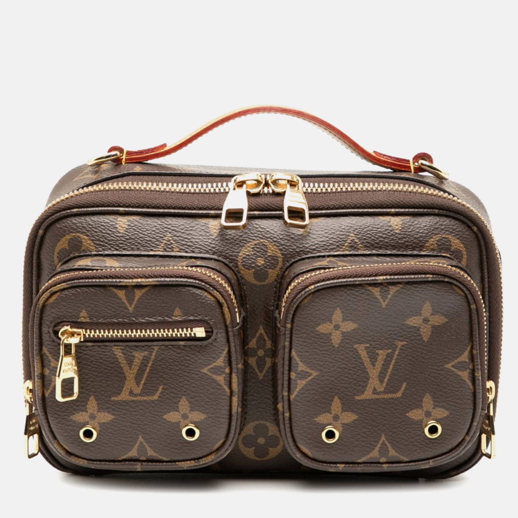 

Louis Vuitton Monogram Utility Crossbody Handbag/Shoulder Bag Brown Leather
