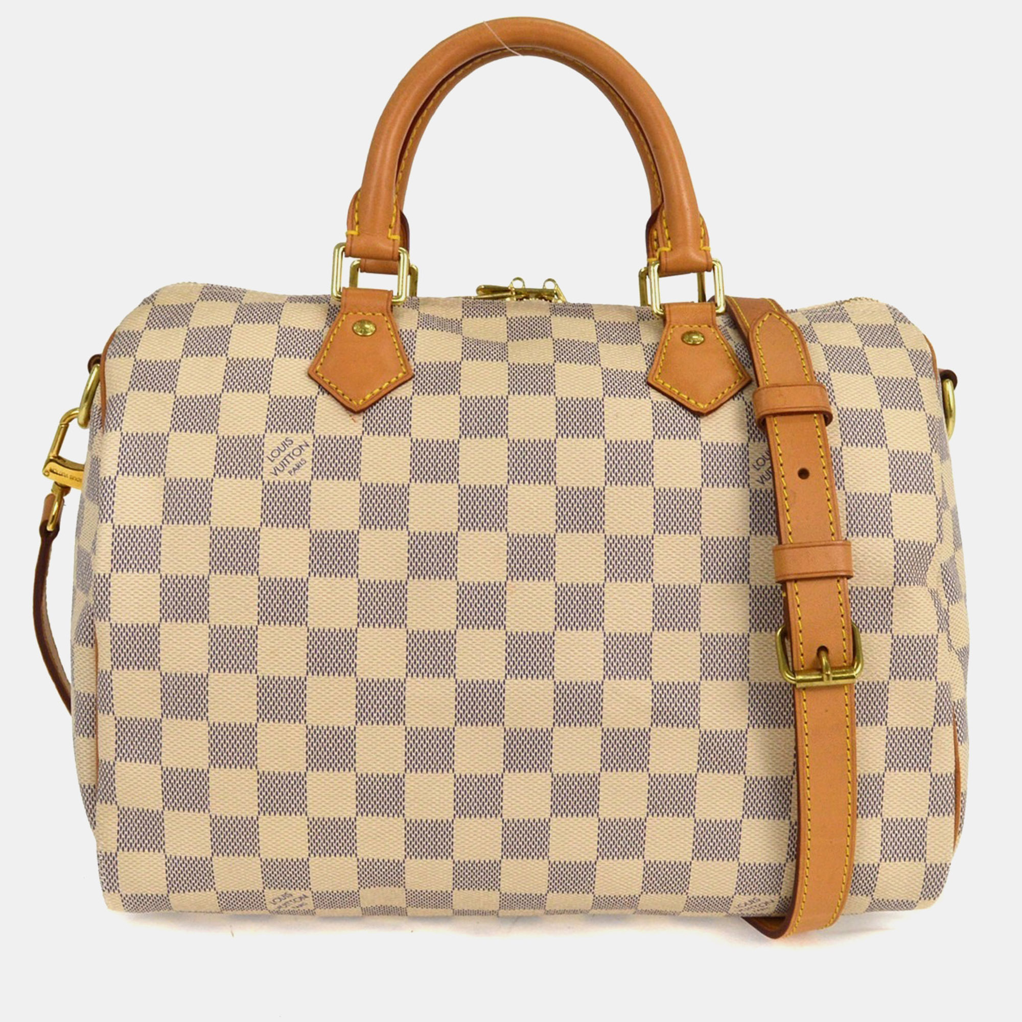 

Louis Vuitton Damier Azur Speedy Bandouliere 30 Handbag, Grey