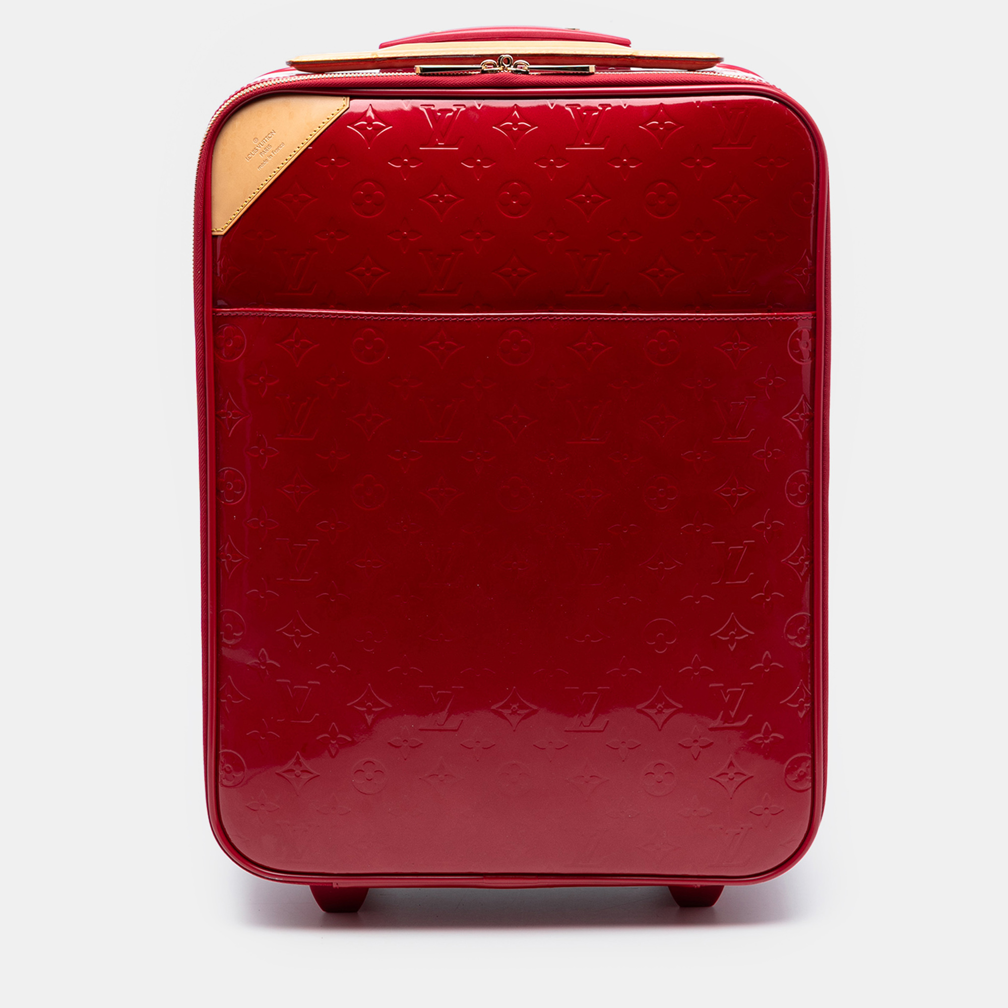 

Louis Vuitton Red Monogram Vernis Pegase 45