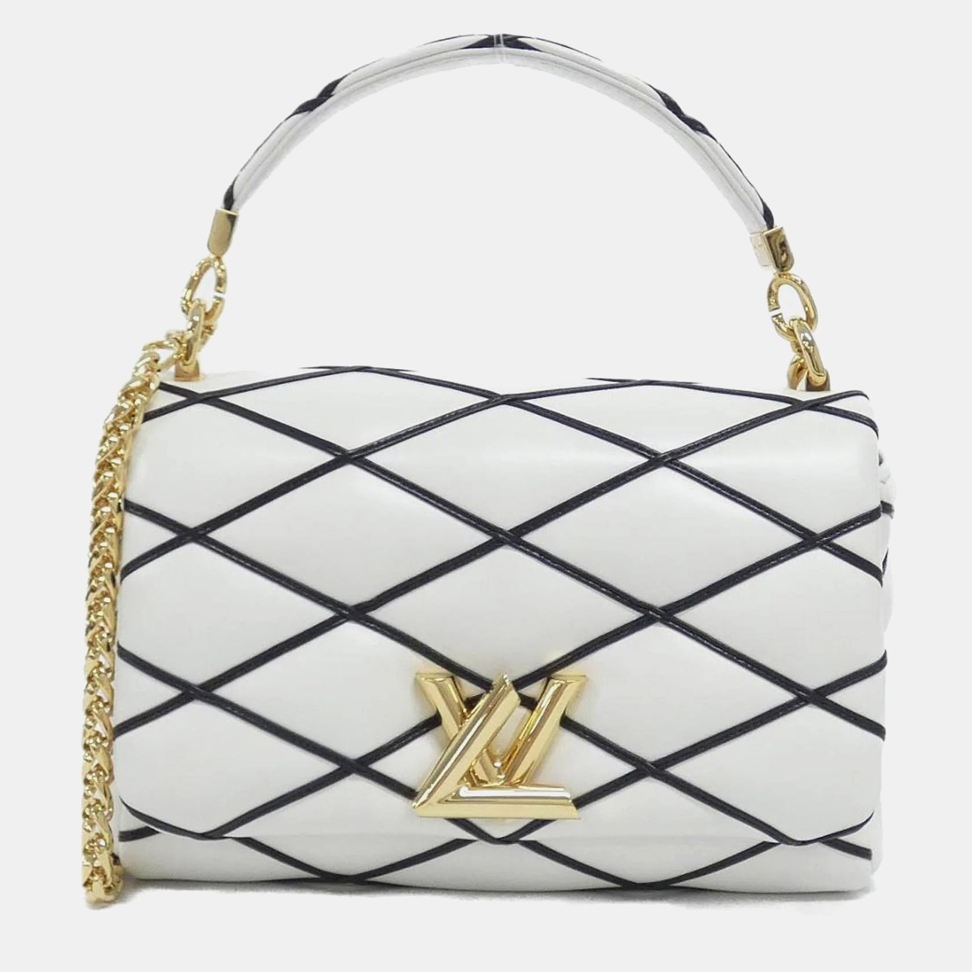 

Louis Vuitton Go-14 MM Black, White Lambskin Shoulder Bag