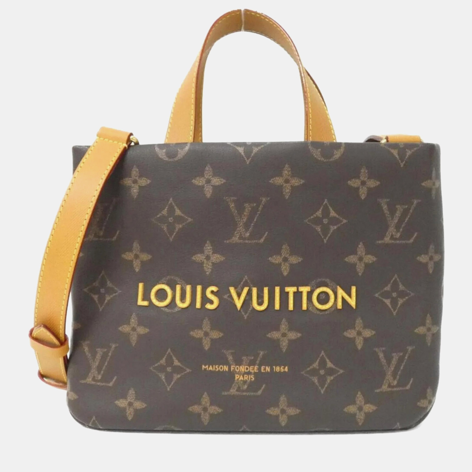 

Louis Vuitton Monogram Lv Packaging Shopper Tote Mini Handbag, Brown