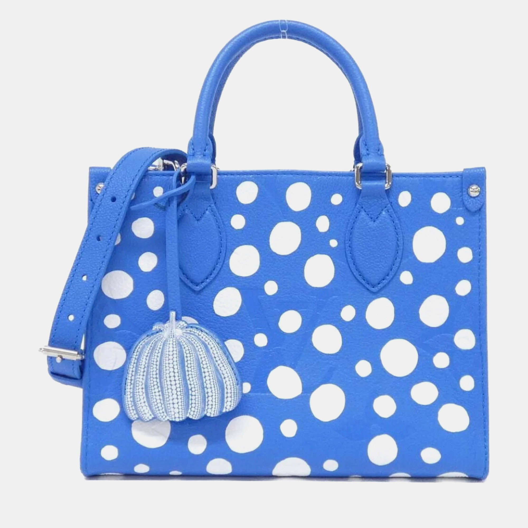 

Louis Vuitton Monogram Empreinte Lv X Yk On The Go Pm Handbag, Blue