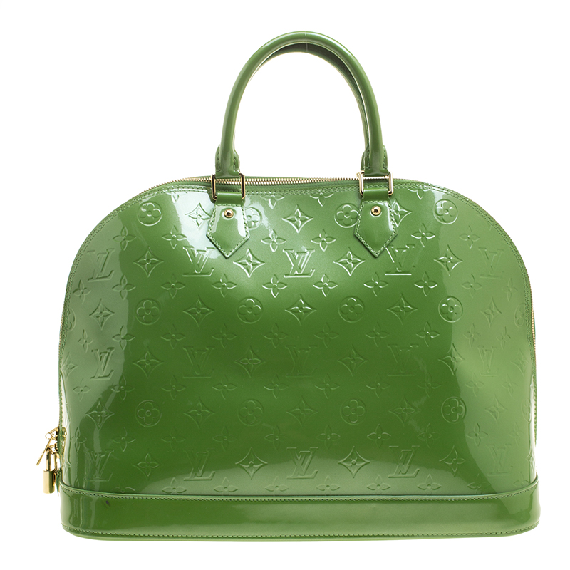 Louis Vuitton Vernis Trunk & Bags Vert Tonic Green Bag Charm and