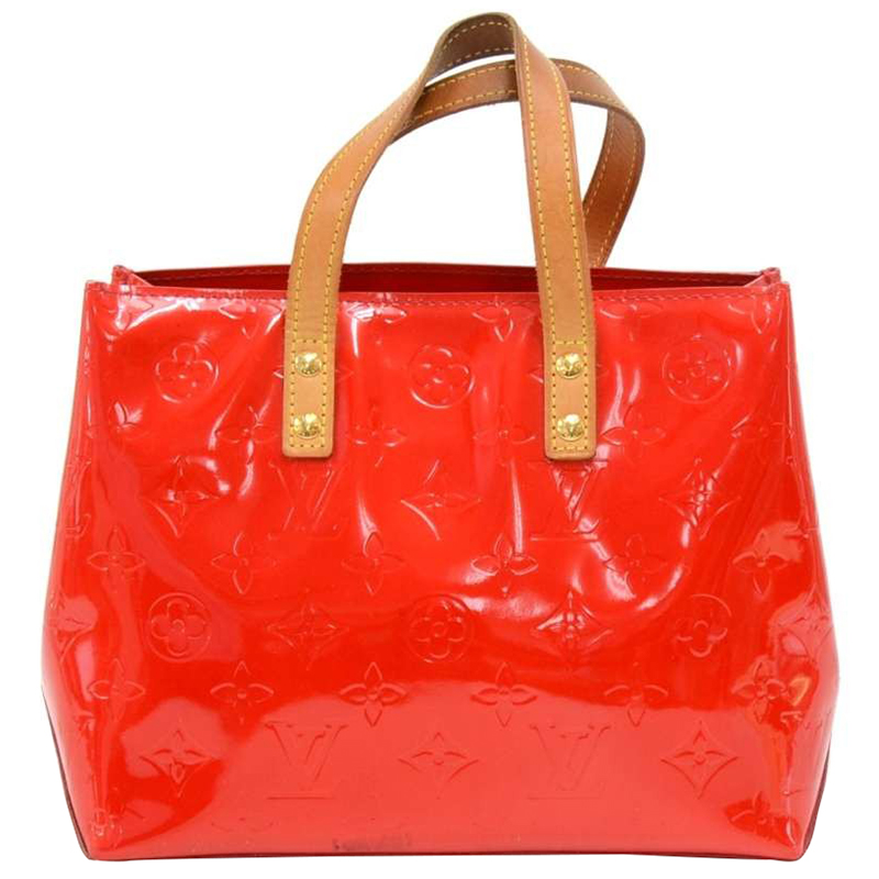 مملوكة مسبقًا Louis Vuitton Orange Sunset Monogram Vernis Reade PM Bag