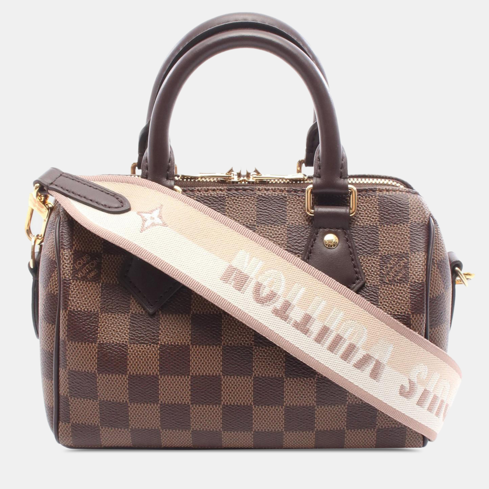 

Louis Vuitton Brown Damier Ebene Speedy Bandouliere 20