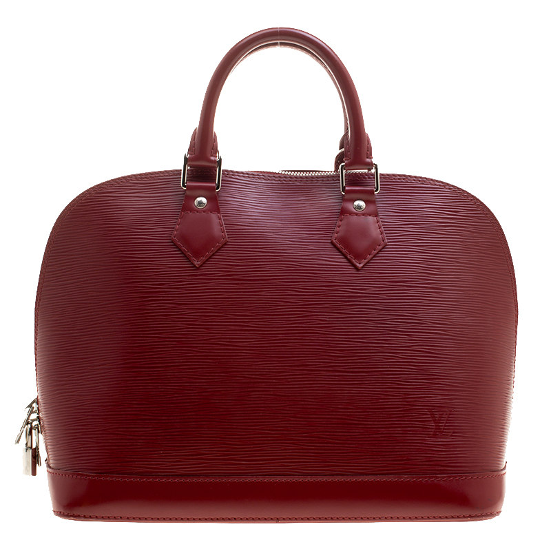 Pre Owned حقيبة لوي فيتون ألما سيان جلد أيبي PM