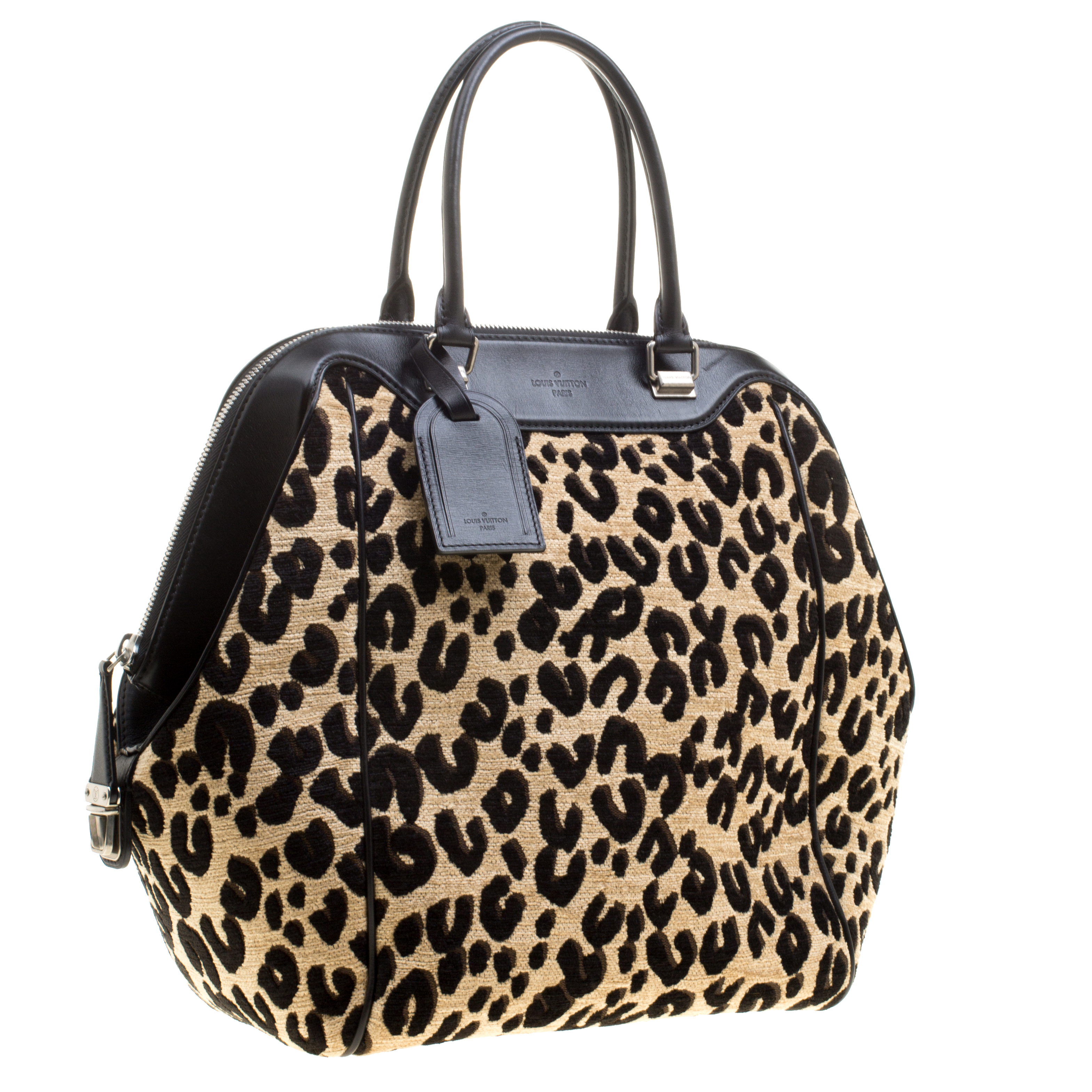 Louis Vuitton Stephen Sprouse Tan And Black Leopard Chenille And