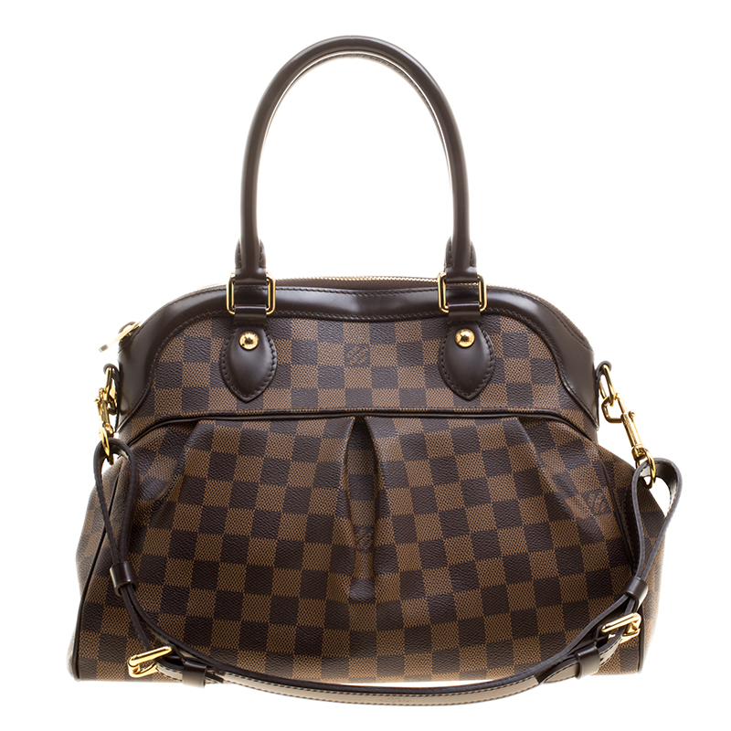 Pre Owned Louis Vuitton Damier Ebene Canvas Trevi PM Bag