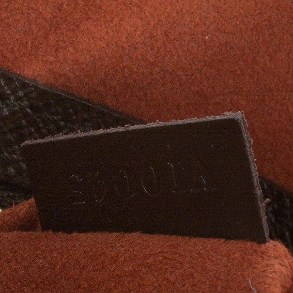 Triana cloth handbag Louis Vuitton Brown in Cloth - 10537934