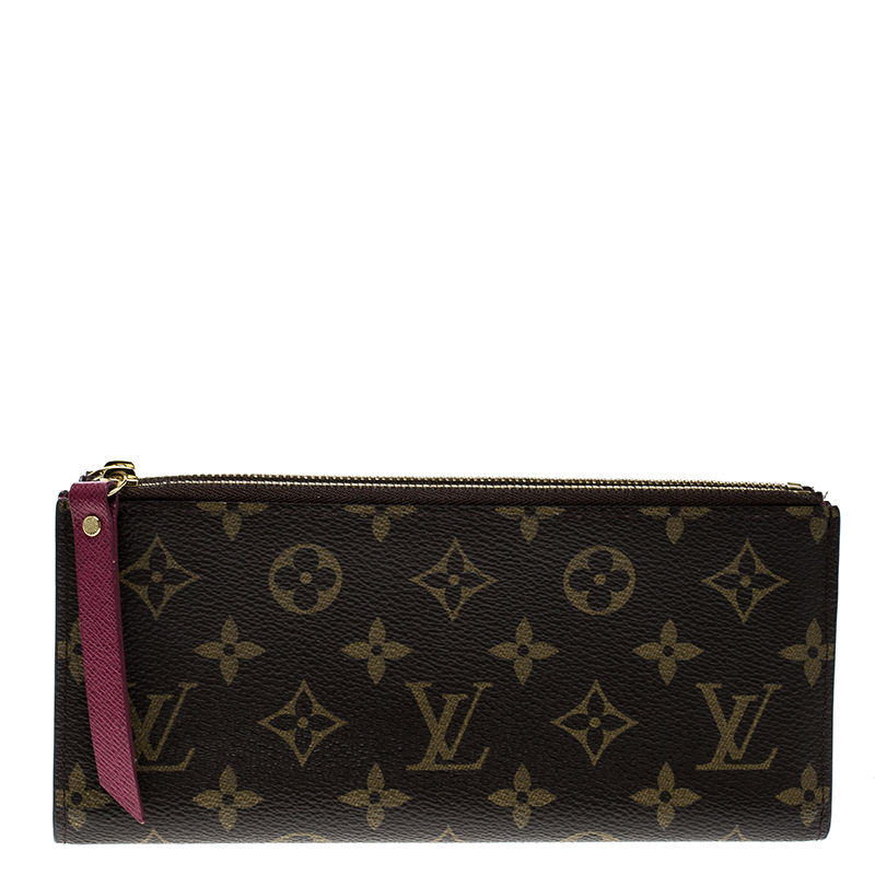 Louis Vuitton Adele Compact Wallet in Fuschia and Monogram - SOLD