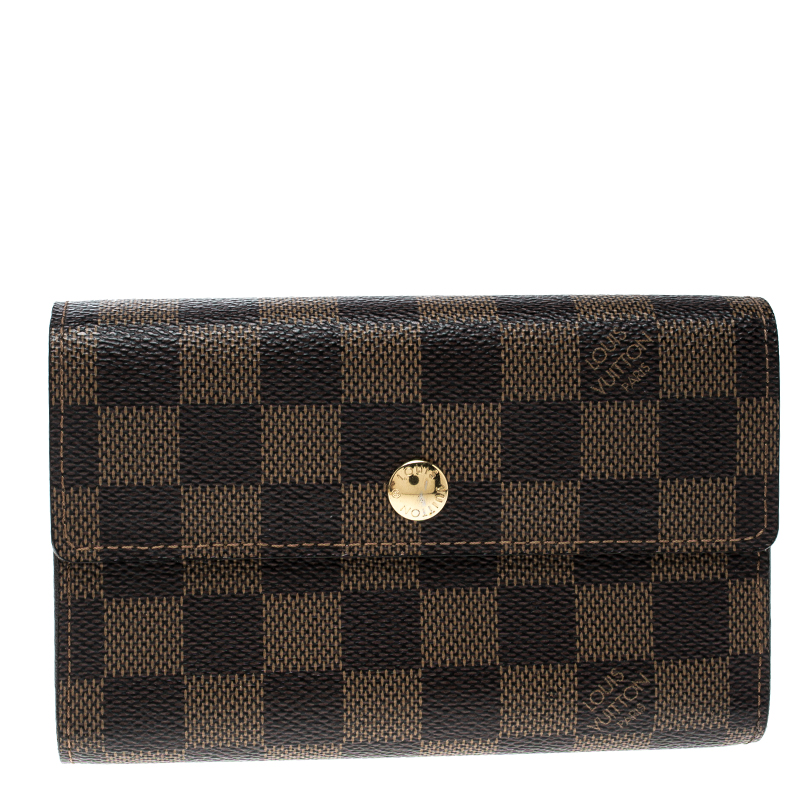 مملوكة مسبقًا Louis Vuitton Damier Ebene Canvas Alexandra Wallet