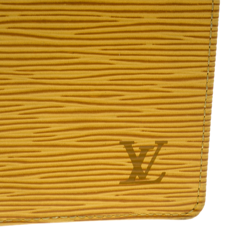 Louis Vuitton Tassil Yellow Epi Leather Credit Card and Currency Wallet  Louis Vuitton